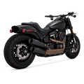 Vance & Hines HD Softail 18-22 Fatbob Hi-Output S/O Black Slip-On Exhaust