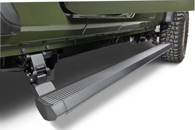 RealTruck 20-24 Jeep Gladiator CC 4dr VoltStep Electric Running Board Kit (Cut/Drill Req.) - Tex Blk