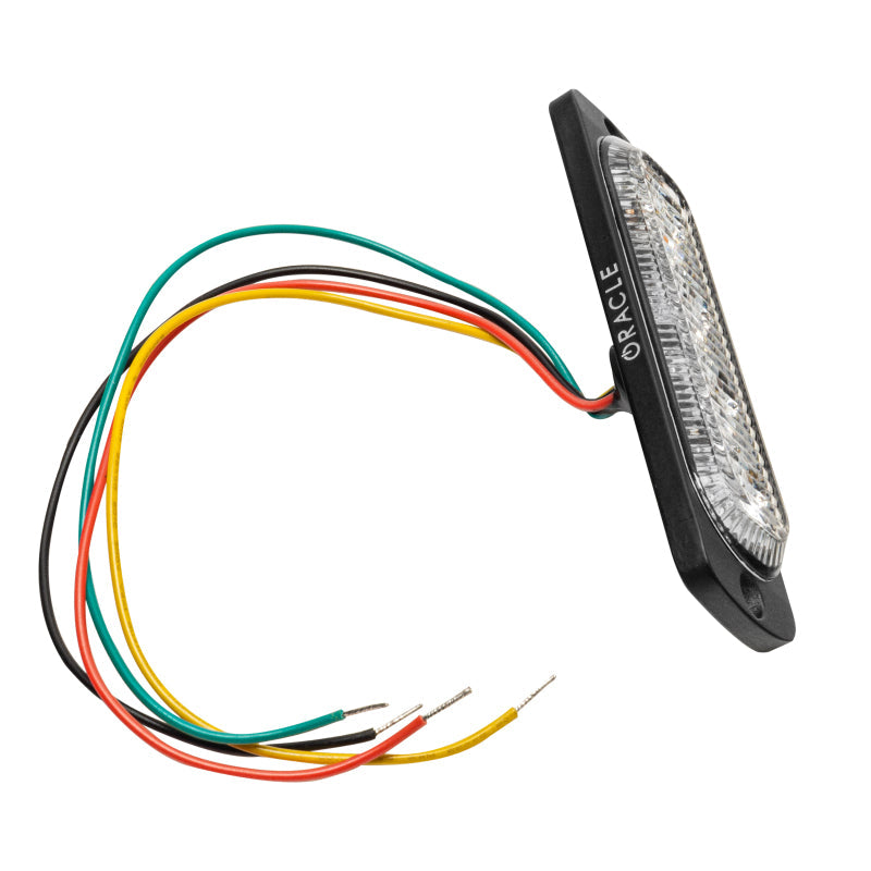 Oracle 4 LED Slim Strobe - Amber