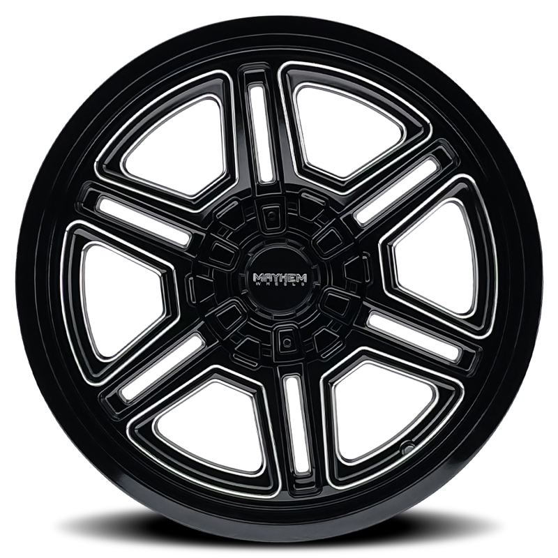 Mayhem 8117 Hermosa 20x10 / 8x165.1 BP / -25mm Offset / 130.8mm Hub Black/Milled Wheel