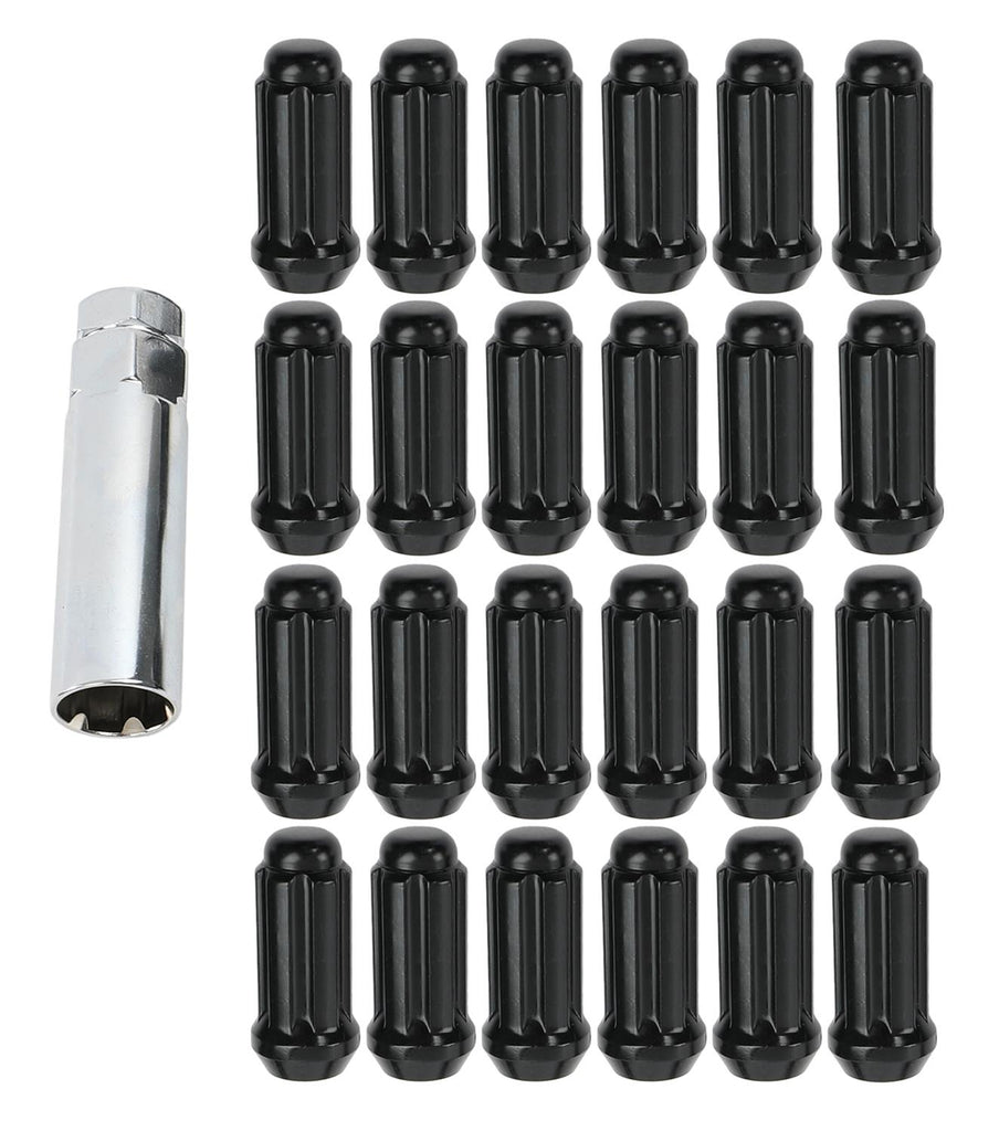 Method Lug Nut Kit - Spline - M14x1.5 - 6 Lug Kit - Black - 24 Pieces