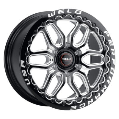 Weld Racing 20x10 Laguna 6 Drag 6x135 ET38 BS7.00 Gloss BLK MIL DIA 87.1